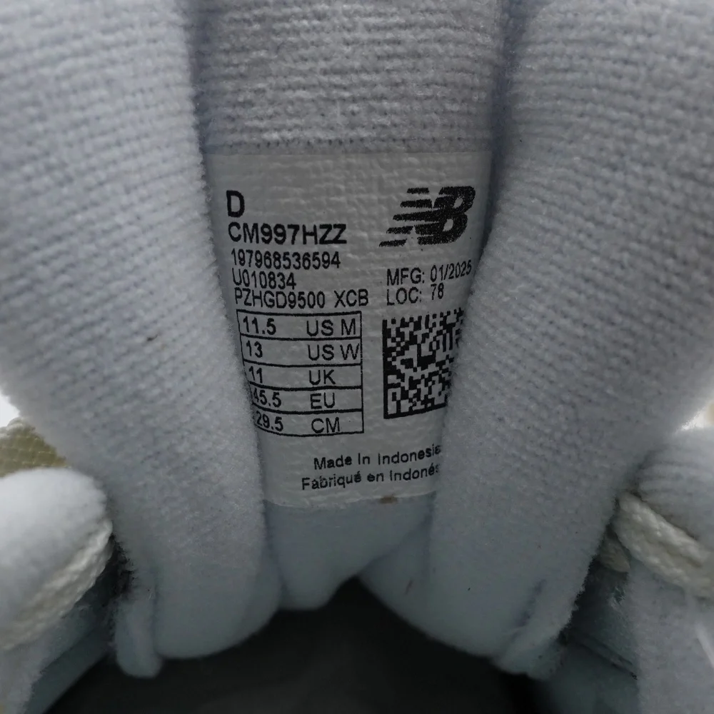 NEW Men's New Balance 997H Cordura Sneakers CM997HZZ Beige/White